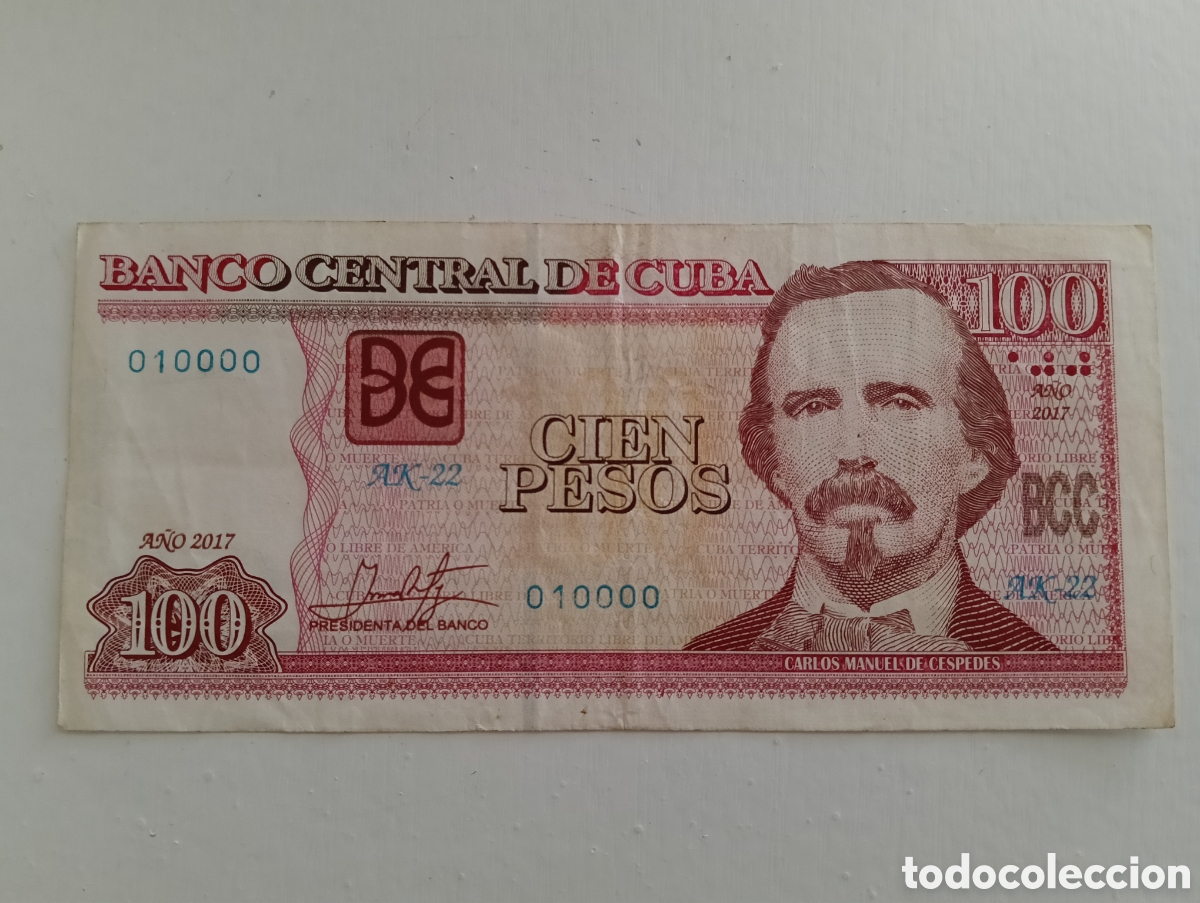 Material numism&aacute;tico: Billete de 100 pesos Cuba 2017 - Foto 1