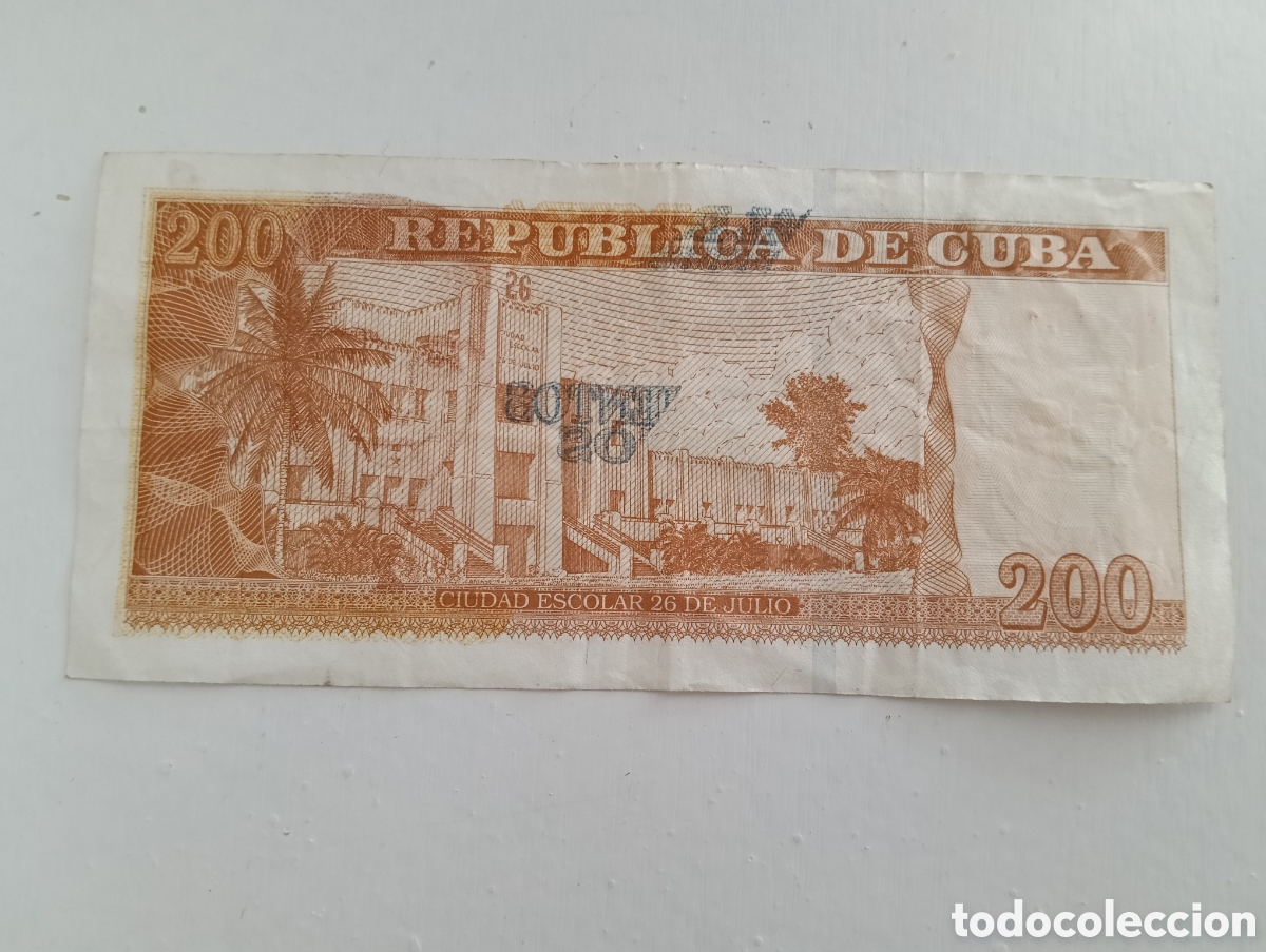 Material numism&aacute;tico: Billete de 200 pesos con error de impresi&oacute;n - Foto 2