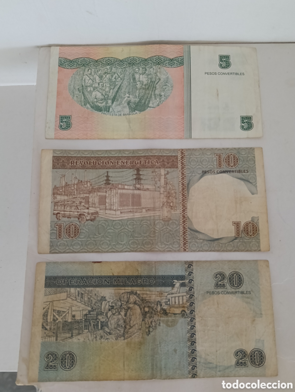 Material numism&aacute;tico: Lote de 3 billetes CUC ( Cuba ) - Foto 2