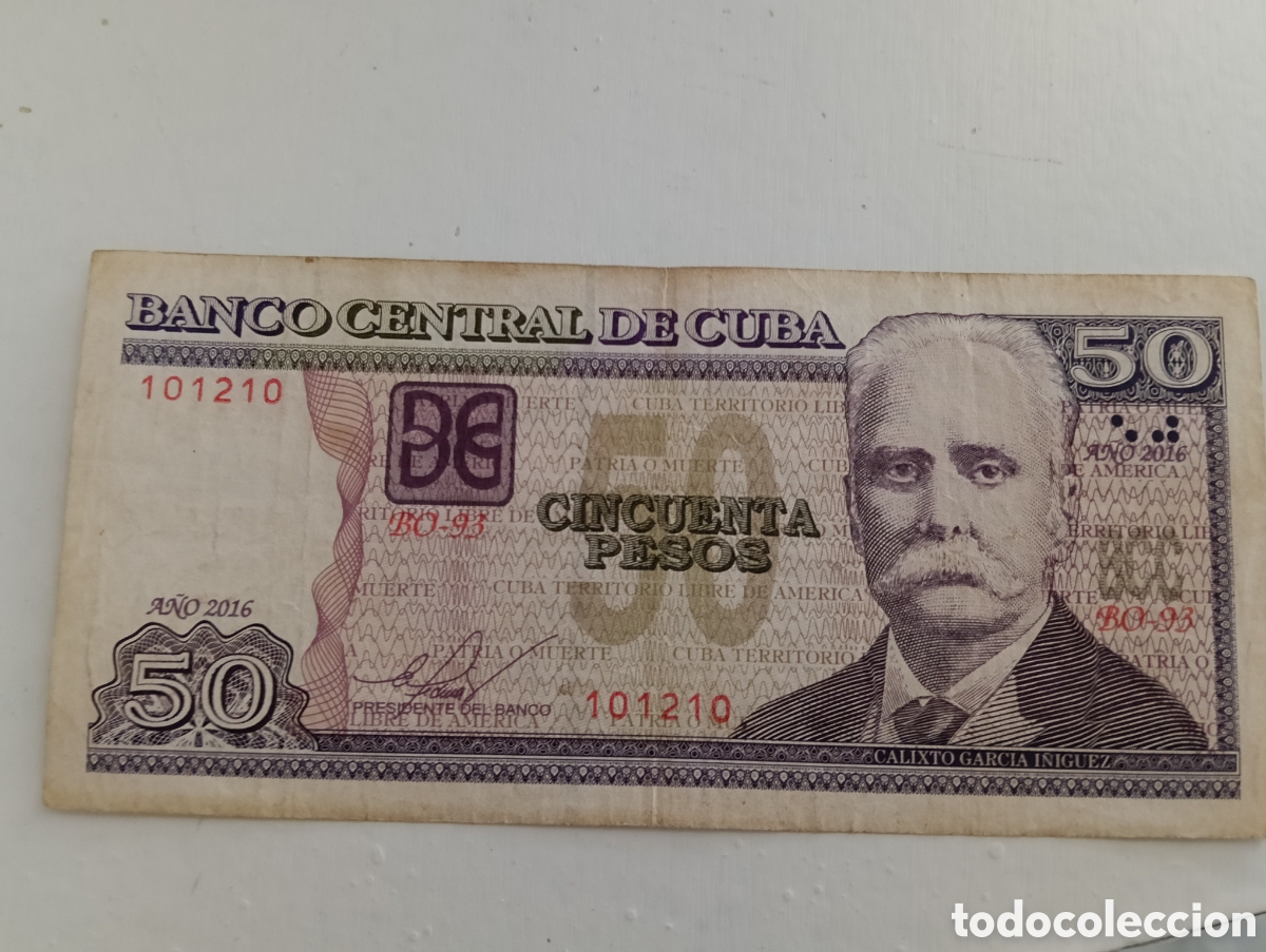 Material numism&aacute;tico: Billete de 50 pesos Cuba - Foto 1
