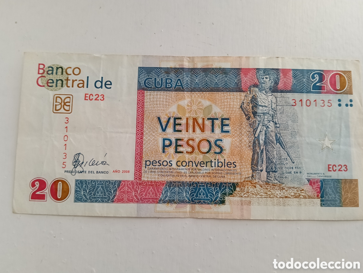 Material numism&aacute;tico: Billete de 20 CUC a&ntilde;o 2008 Cuba - Foto 1