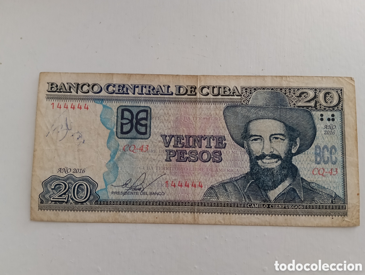 Material numism&aacute;tico: Billete de 20 pesos cuba - Foto 1