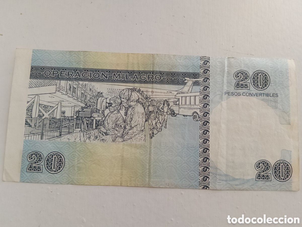 Material numism&aacute;tico: Billete de 20 d&oacute;lares convertibles Cuba - Foto 2