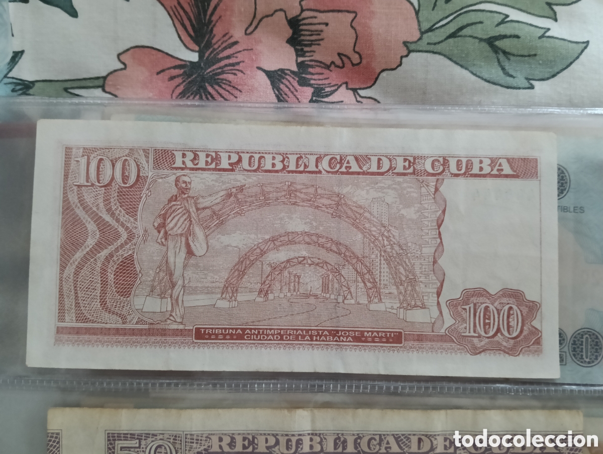 Material numism&aacute;tico: Billete de 100 pesos cuba , semisolido - Foto 2