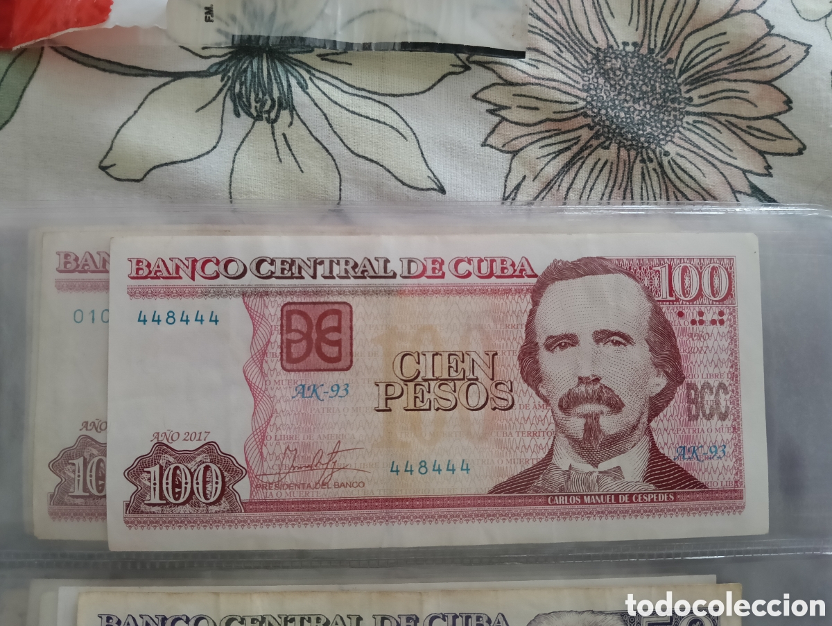 Material numism&aacute;tico: Billete de 100 pesos cuba , semisolido - Foto 1