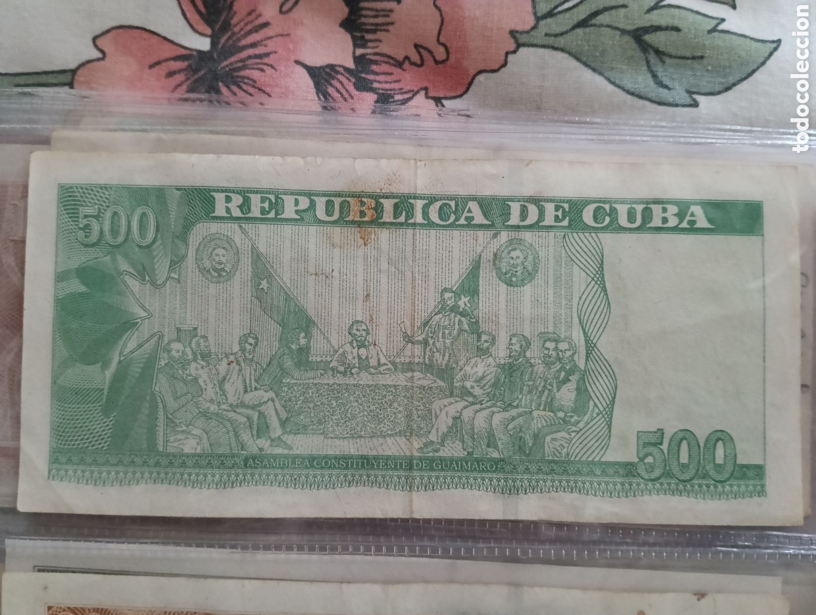 Material numism&aacute;tico: Billete de 500 peso cuba - Foto 2