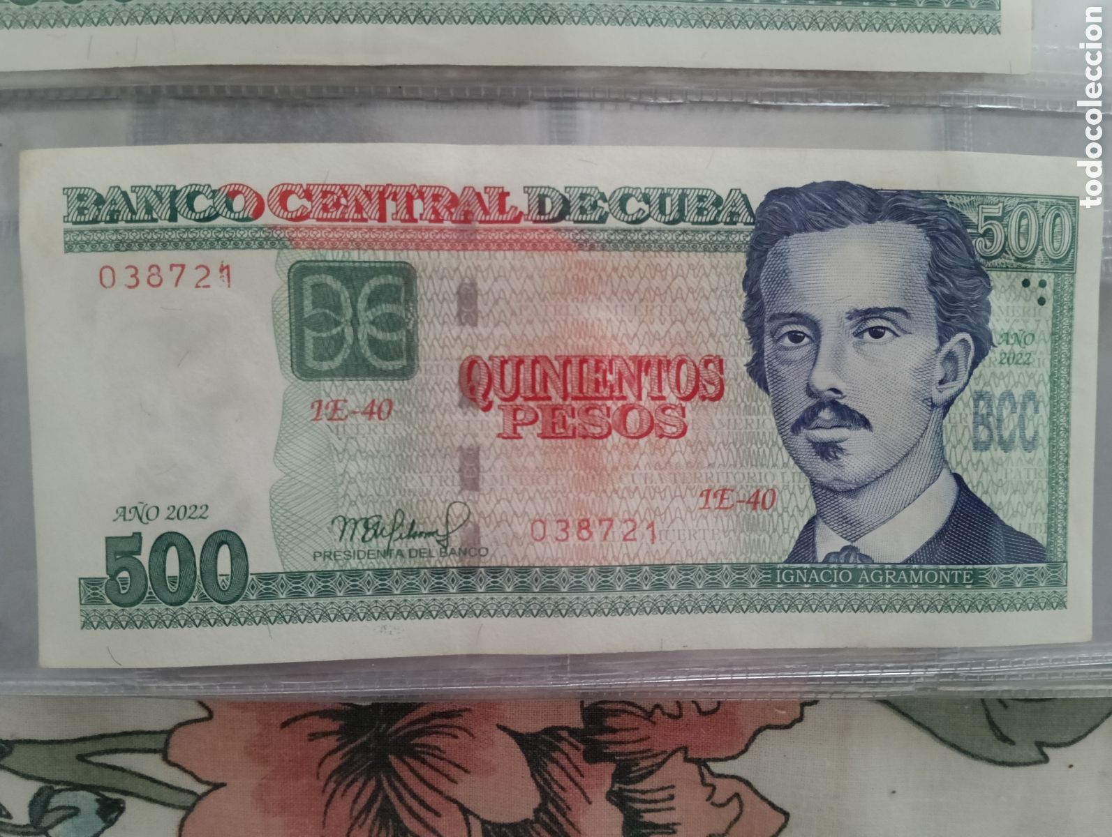 Material numism&aacute;tico: Billete de cuba , error de impresi&oacute;n - Foto 1