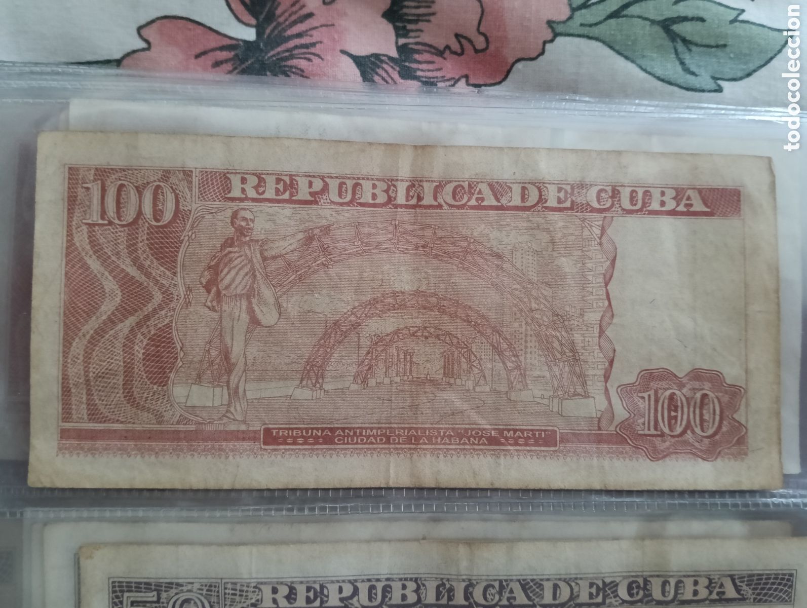 Material numism&aacute;tico: Billete de 100 pesos cuba - Foto 2