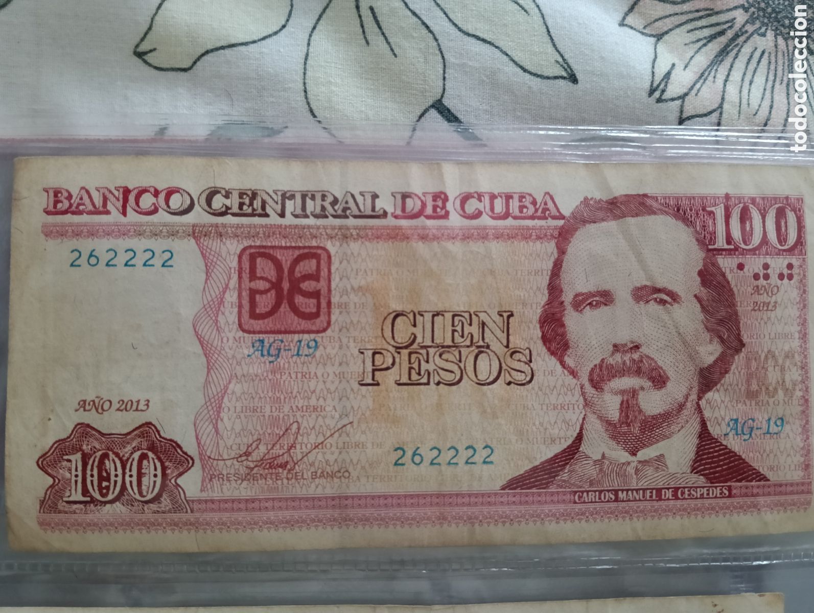 Material numism&aacute;tico: Billete de 100 pesos cuba - Foto 1