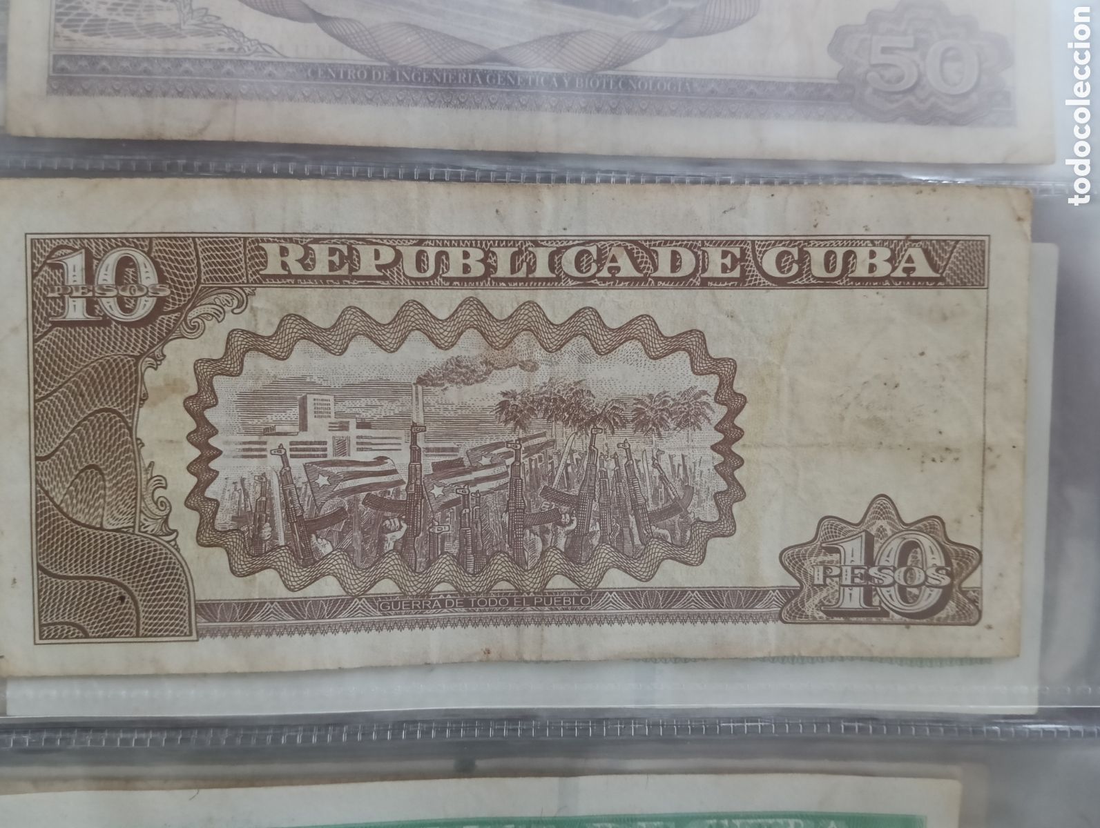 Material numism&aacute;tico: Billete de 10 pesos cuba (serie baja) - Foto 2
