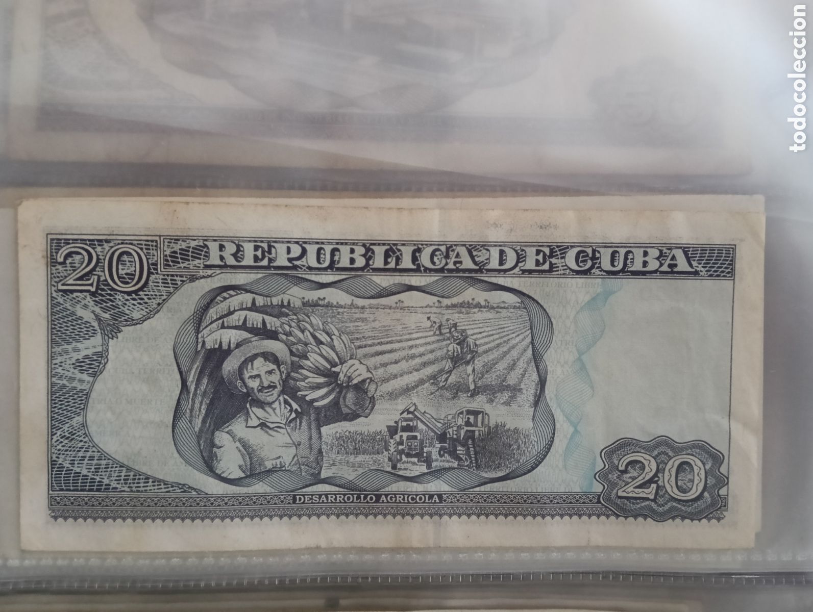 Material numism&aacute;tico: Billete de 20 pesos cuba - Foto 2
