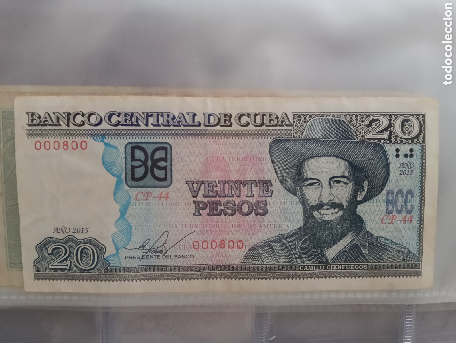 Material numism&aacute;tico: Billete de 20 pesos cuba - Foto 1