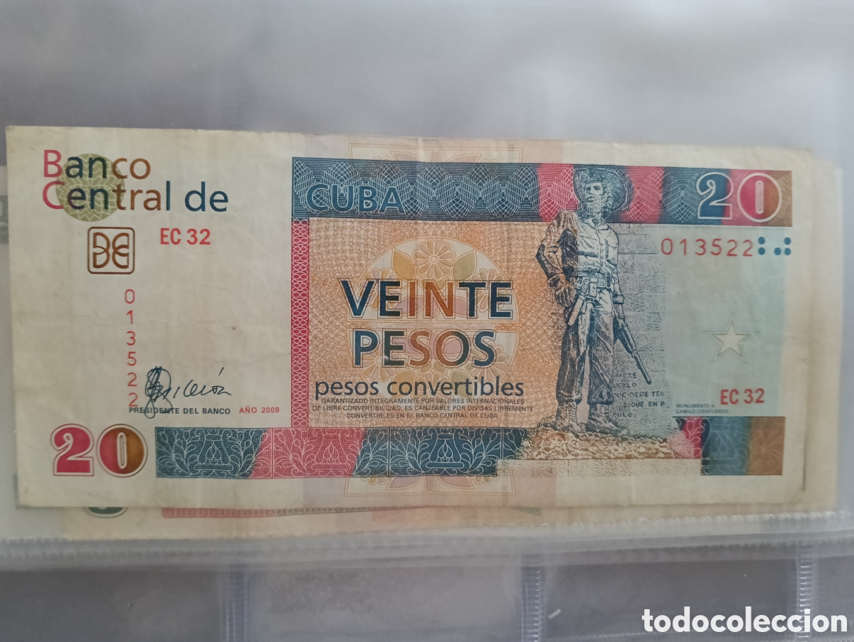 Material numism&aacute;tico: Billete de 20 d&oacute;lares convertibles Cuba - Foto 1