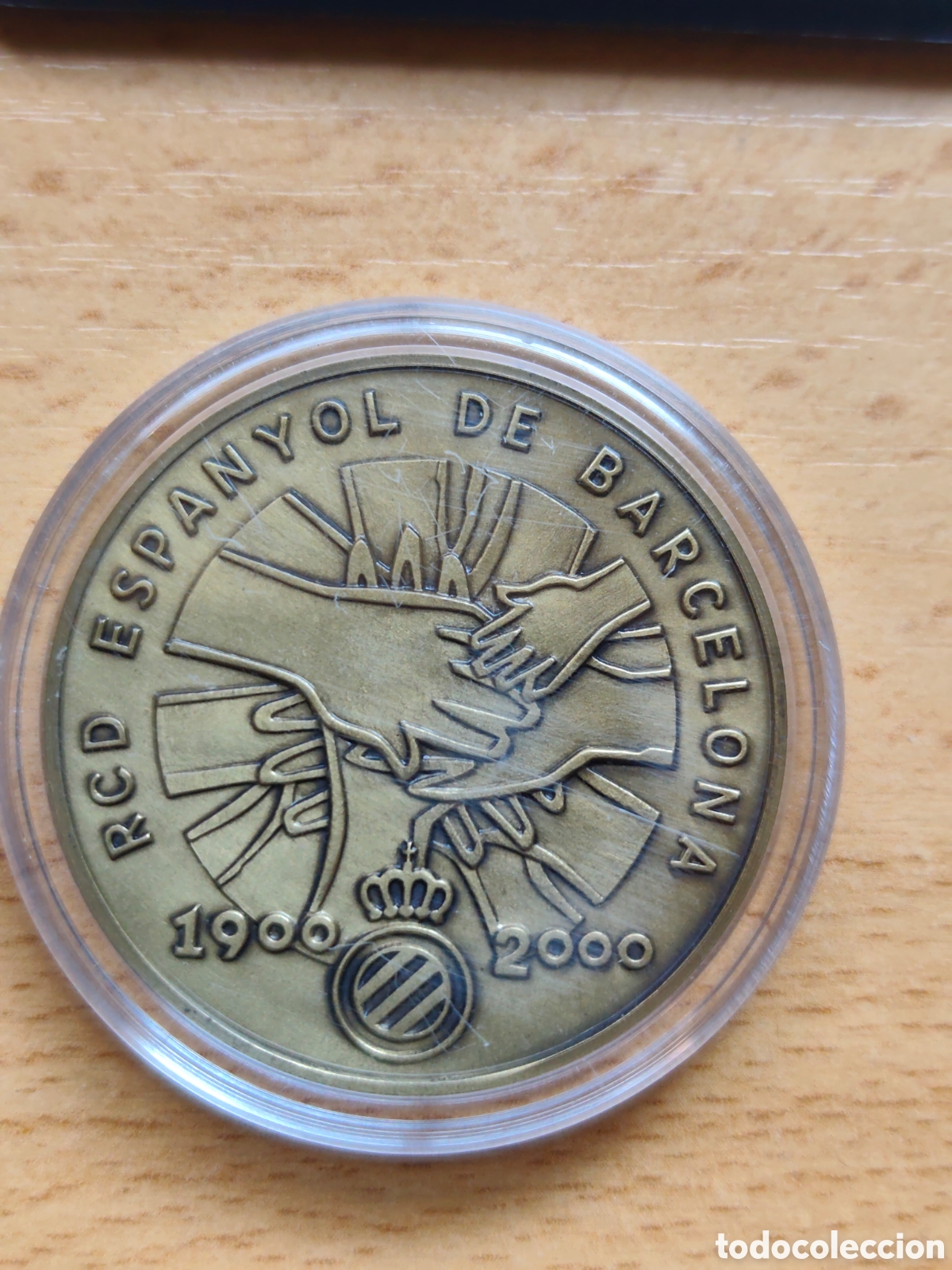 Material numism&aacute;tico: Moneda Rcd espa&ntilde;ol Centenario de bronce - Foto 3