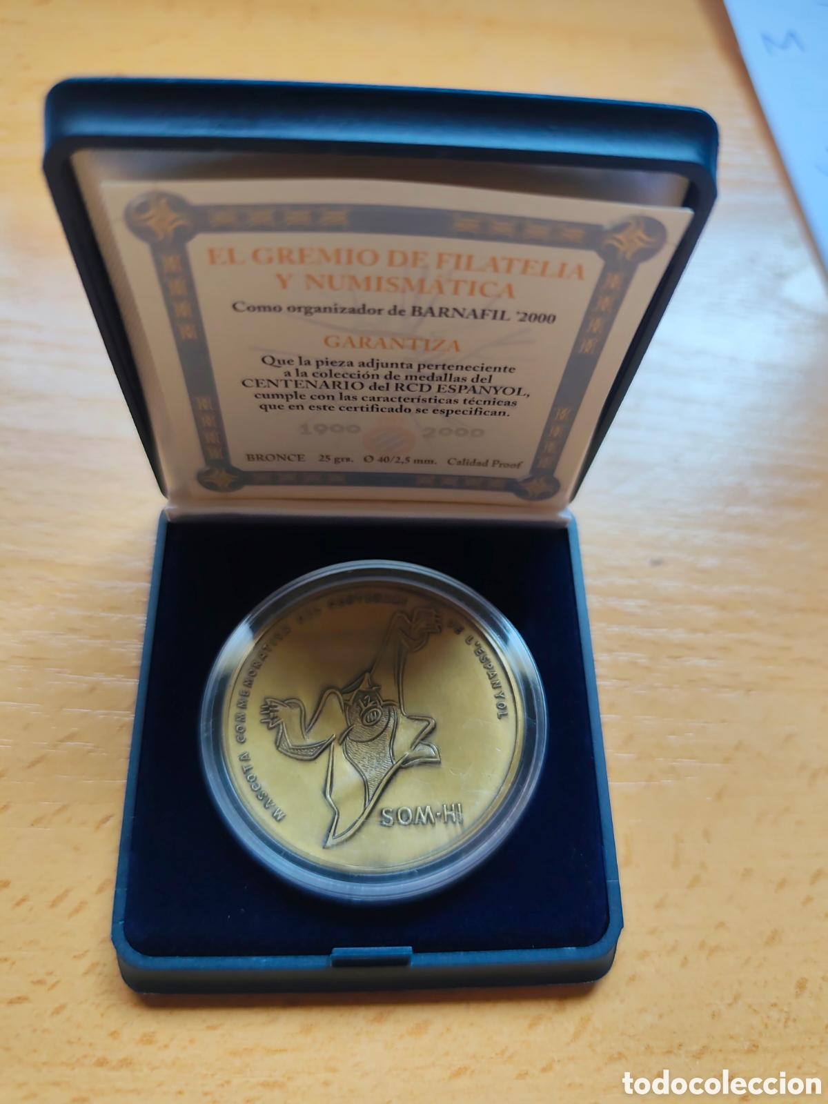 Material numism&aacute;tico: Moneda Rcd espa&ntilde;ol Centenario de bronce - Foto 1