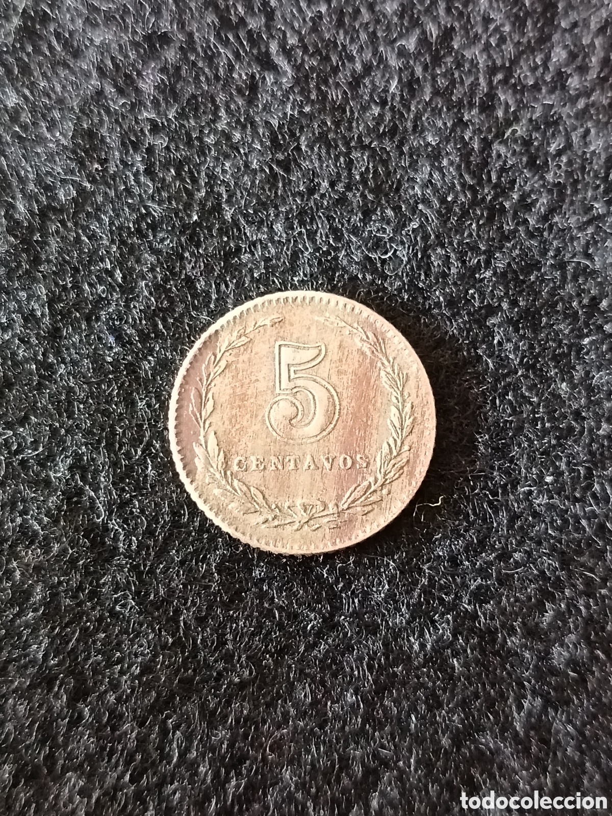 Material numism&aacute;tico: Moneda argentina 5 centavos 1920 - Foto 2