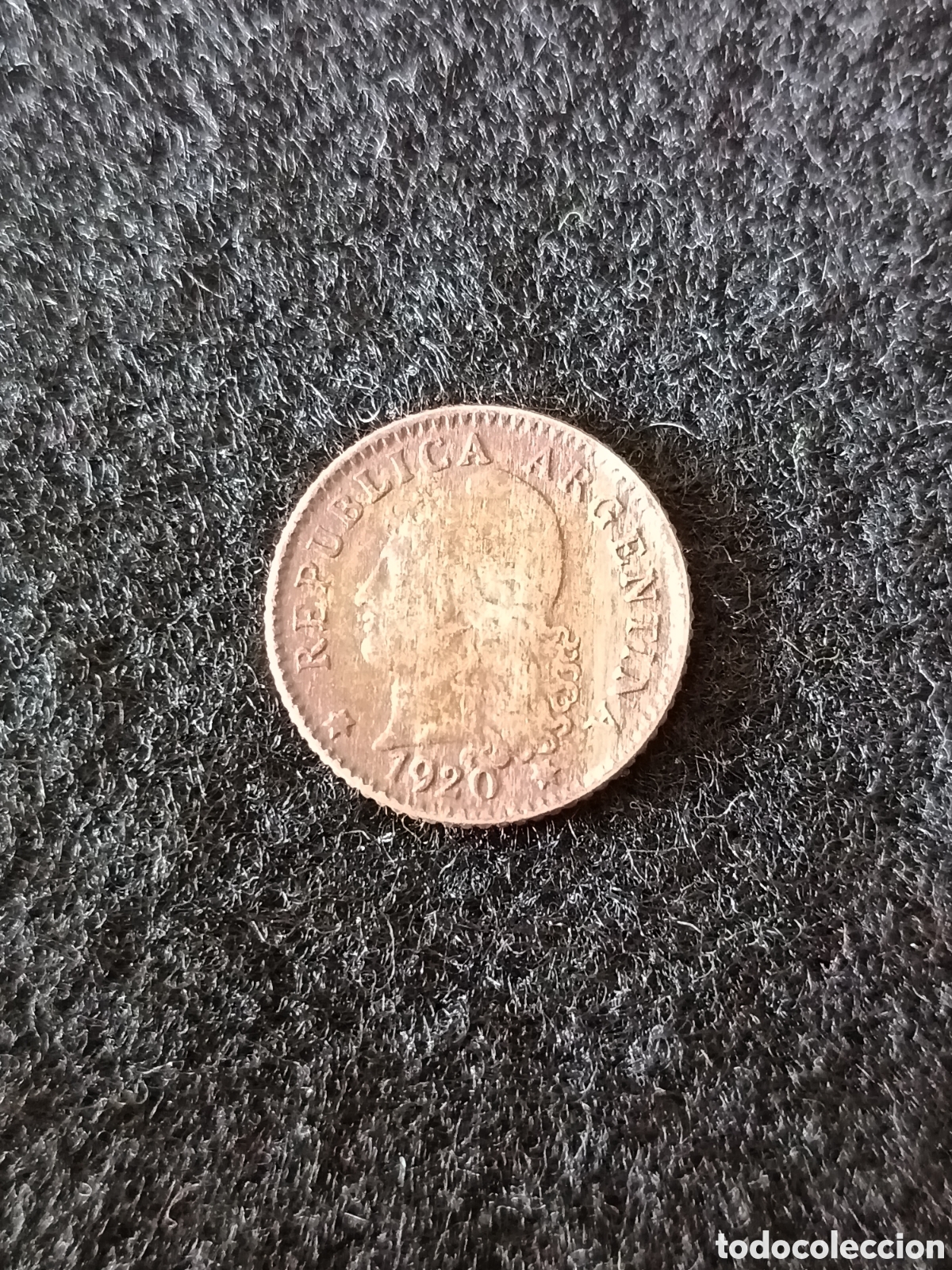 Material numism&aacute;tico: Moneda argentina 5 centavos 1920 - Foto 1