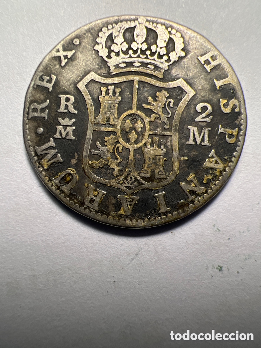 Material numism&aacute;tico: 2 Reales 1788 Carlos III - Foto 2