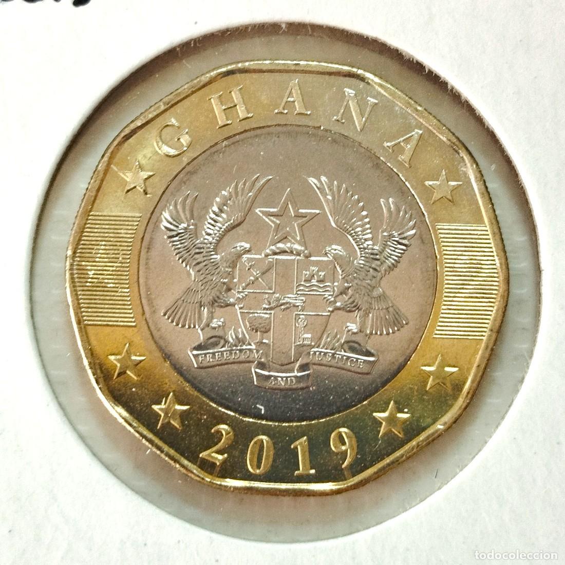 Material numism&aacute;tico: AFRICA. GHANA . 2 CEDIS 2019 . SIN CIRCULAR
