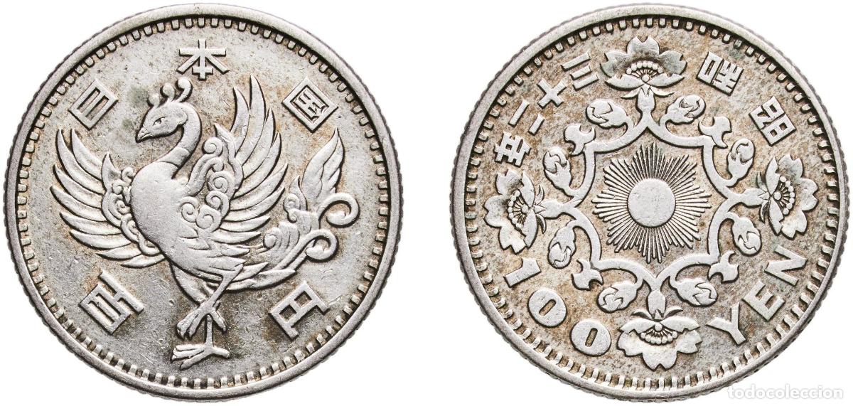 Material numism&aacute;tico: Japan State 1957 100 Yen - Shōwa Silver (.600) (60% Silver, 30% Copper and 10% Zinc.) Japan Mint (3