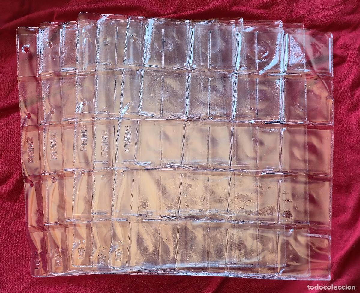 Material numism&aacute;tico: 5 HOJAS PARA MONEDAS - HOJA DE 2O DEPARTAMENTO CADA UNA - USADAS