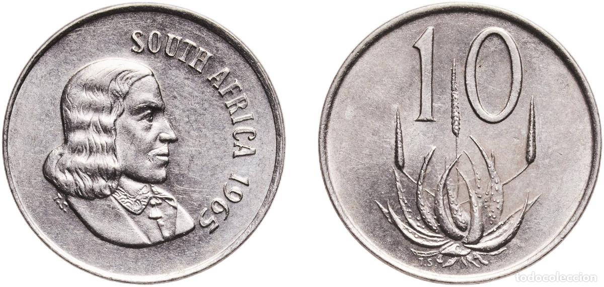 Material numism&aacute;tico: South Africa Republic 1965 10 Cents (English Legend - SOUTH AFRICA) Nickel (29210000) 4.03g UNC KM