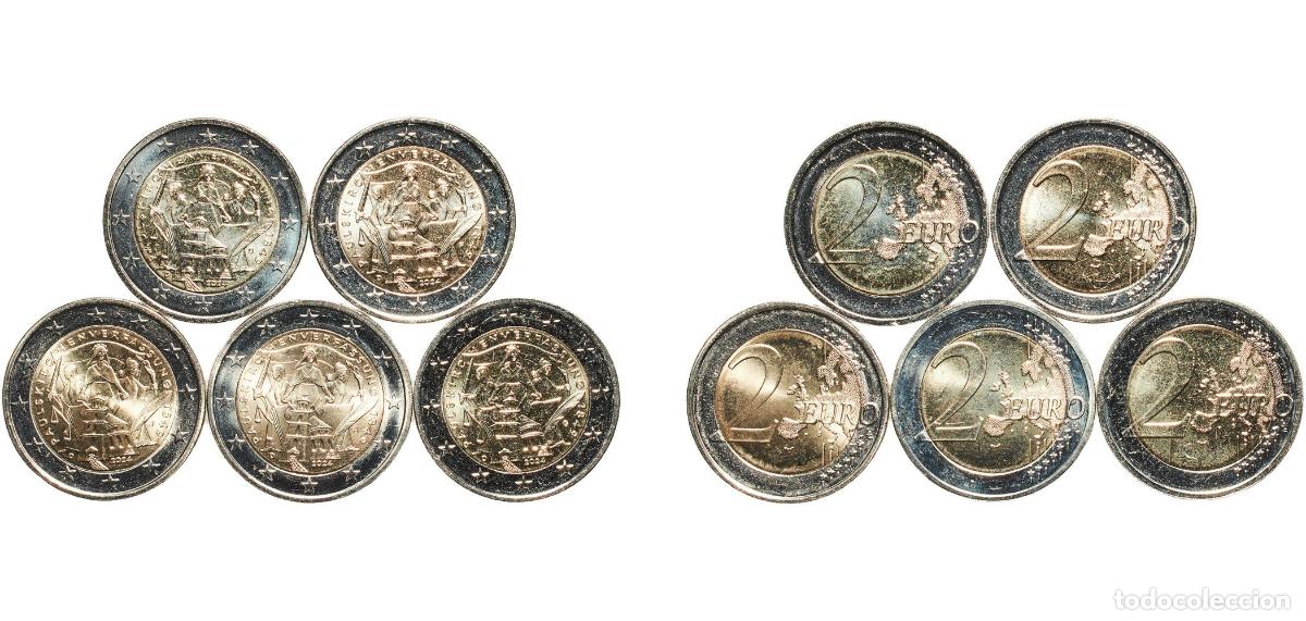 Material numism&aacute;tico: Germany Federal Republic 2024 2 Euros set complete (Constitution of St. Paul's Church . A,D,F,G,J,)
