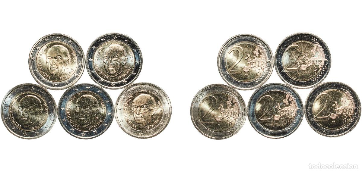 Material numism&aacute;tico: Germany Federal Republic 2026 2 Euros set complete (Konrad Adenauer . A.D.F.G.J) Bimetallic: nickel