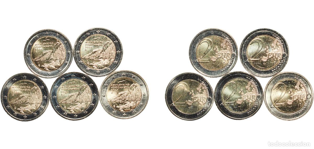 Material numism&aacute;tico: Germany Federal Republic 2024 2 Euros set complete (Bundesl&auml;nder II - &rdquo;Mecklenburg-Vorpommern&rdquo; , A,