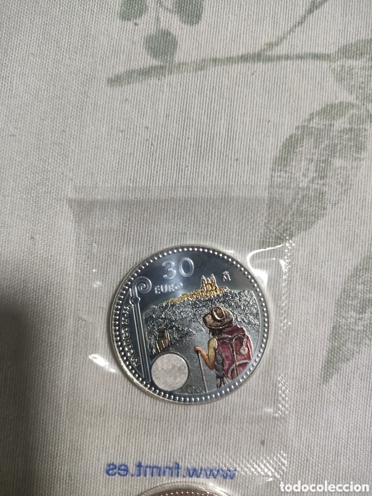Material numism&aacute;tico: MONEDA 30 EUROS ESPA&Ntilde;A 2021 - XACOBEO - EN BOLSITA ORIGINAL DE LA F.N.M.T.