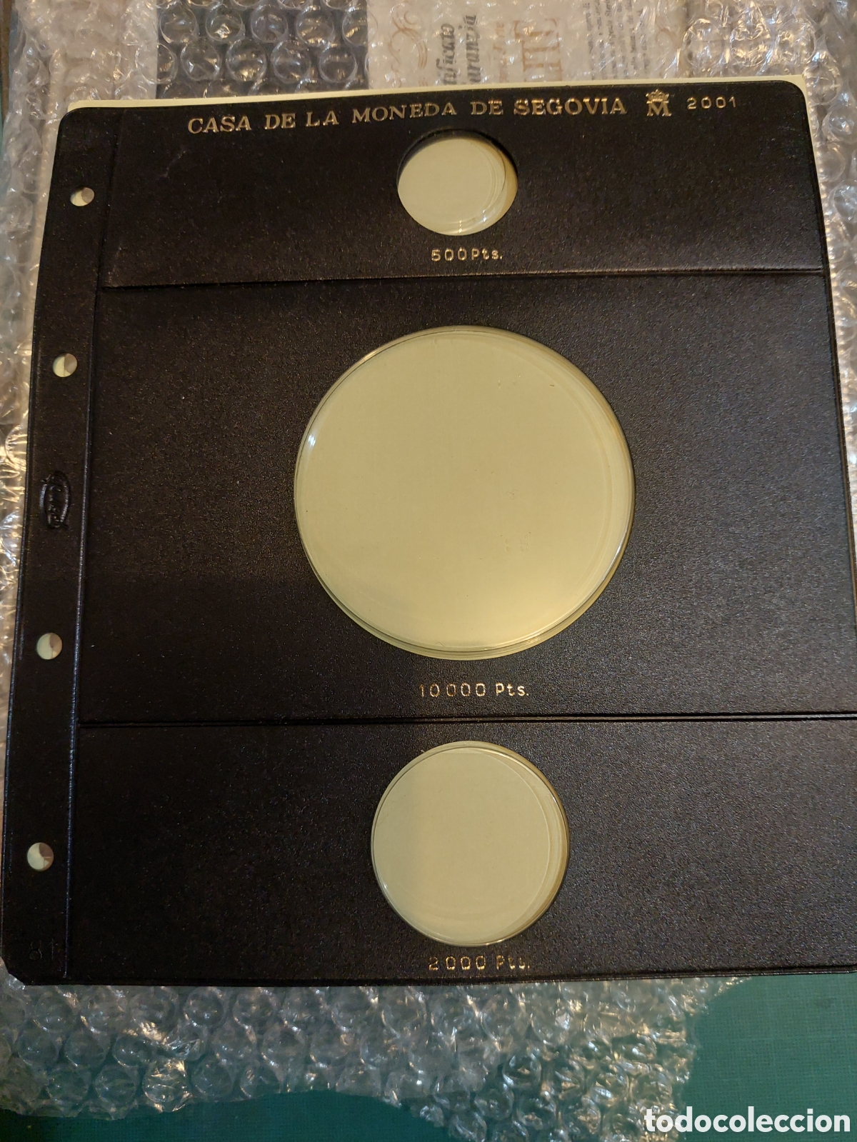 Material numism&aacute;tico: HOJA PARDO NUEVA CASA DE LA MONEDA SEGOVIA 2001 N&Uacute;MERO 81