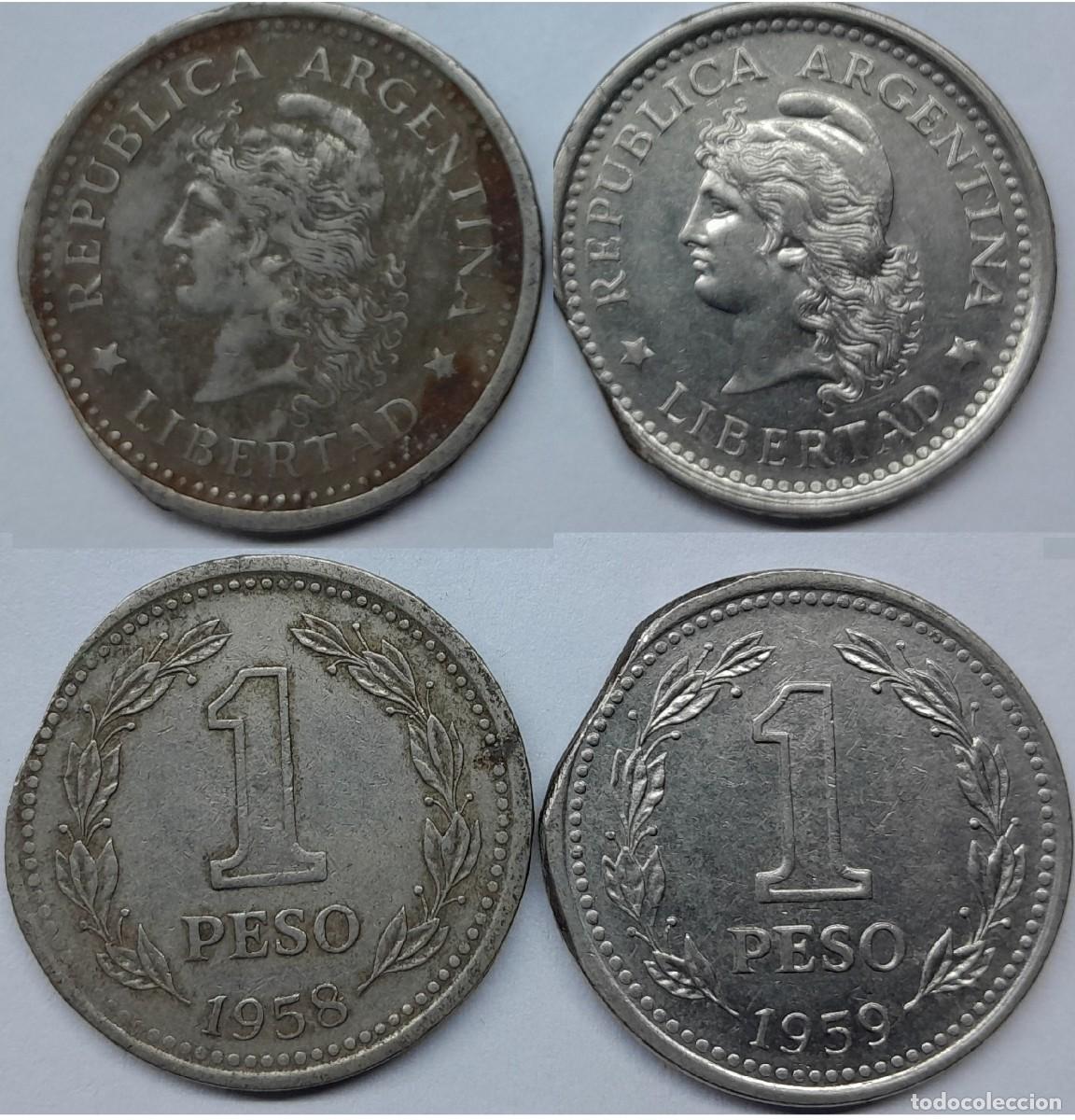 Material numism&aacute;tico: Coleccion Numismatica de Monedas Antiguas de Argentinas -error de acu&ntilde;acion-