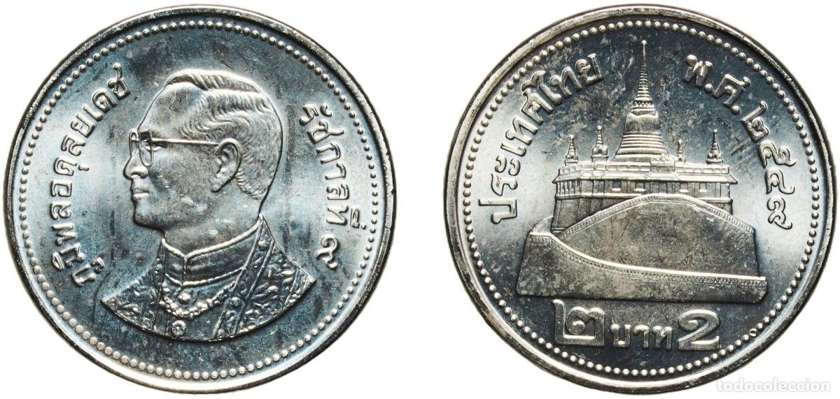 Material numism&aacute;tico: Thailand Kingdom 2549 (2006) 2 Baht - Rama IX Nickel plated steel Royal Canadian Mint (107872500)