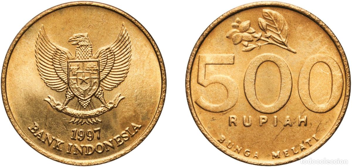 Material numism&aacute;tico: Indonesia Republic 1997 500 Rupiah Aluminium bronze Perum Peruri Mint 5.29g UNC KM 59 Sch&ouml;n 49