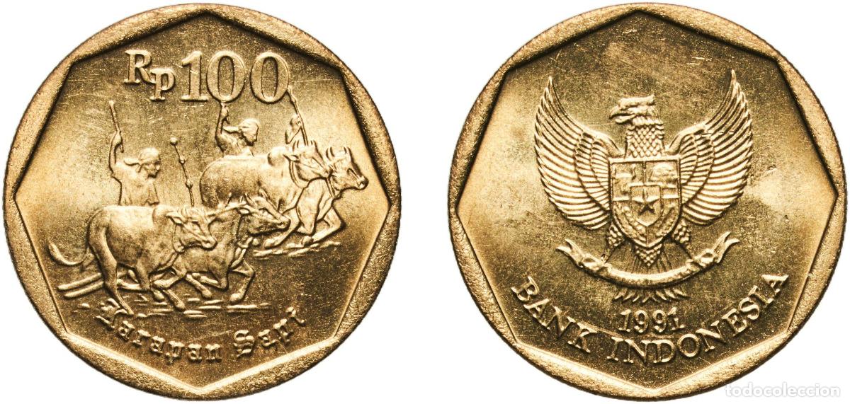 Material numism&aacute;tico: Indonesia Republic 1991 100 Rupiah Aluminium bronze Perum Peruri Mint (94000000) 4.15g UNC KM 53 S