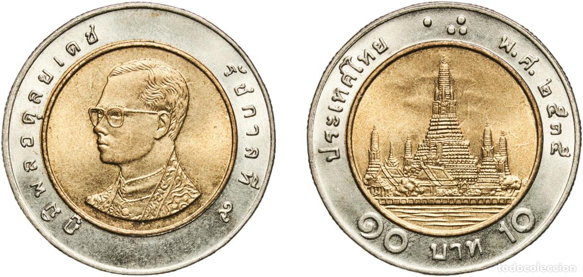 Material numism&aacute;tico: Thailand Kingdom 2535 (1992) 10 Baht - Rama IX Bimetallic: aluminium bronze centre in copper-nickel