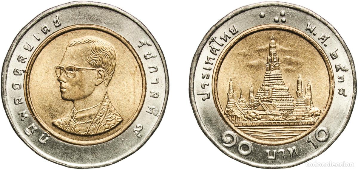 Material numism&aacute;tico: Thailand Kingdom 2538 (1995) 10 Baht - Rama IX Bimetallic: aluminium bronze centre in copper-nickel