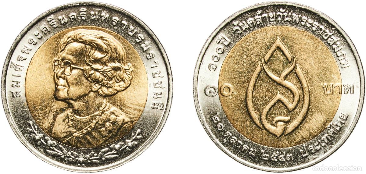 Material numism&aacute;tico: Thailand Kingdom 2543 (2000) 10 Baht - Rama IX (Princess Mother Srinagarindra's Birthday) Bimetalli