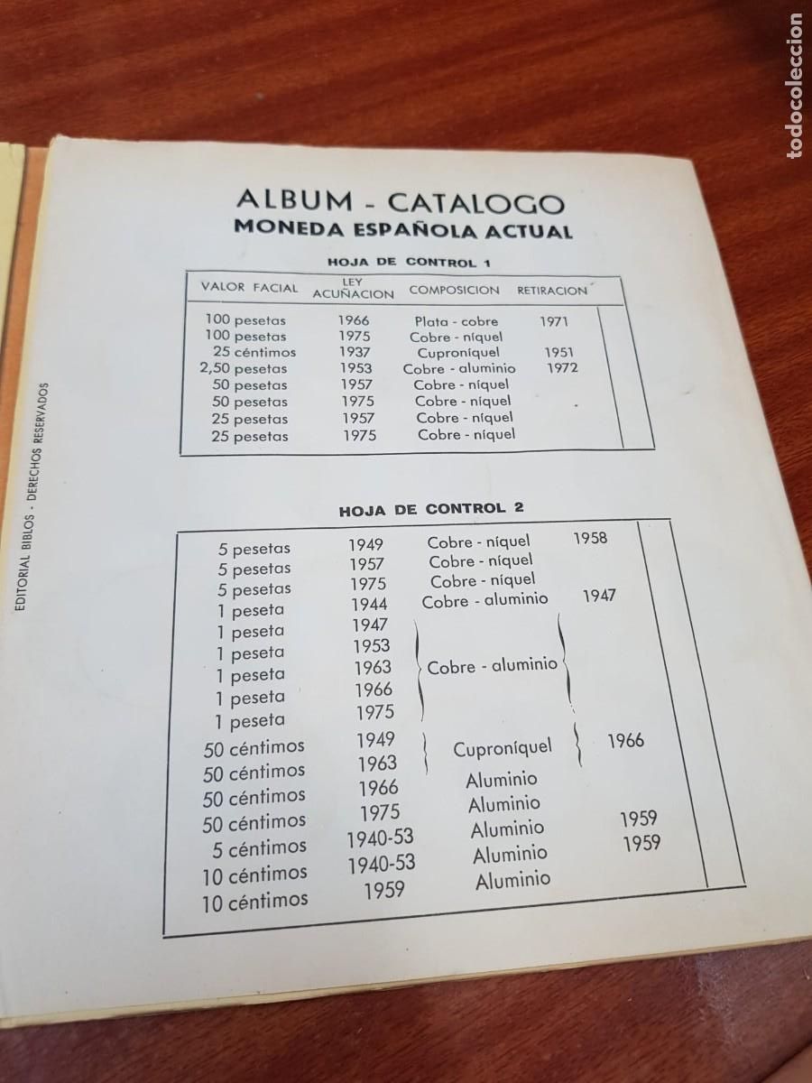 Material numism&aacute;tico: ANTIGUO ALBUM-CATALOGO PARA MONEDAS - Foto 5
