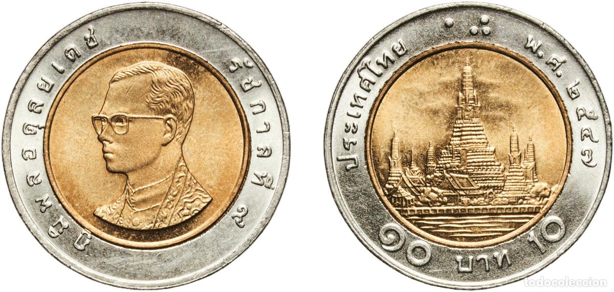 Material numism&aacute;tico: Thailand Kingdom 2547 (2004) 10 Baht - Rama IX Bimetallic: aluminium bronze centre in copper-nickel