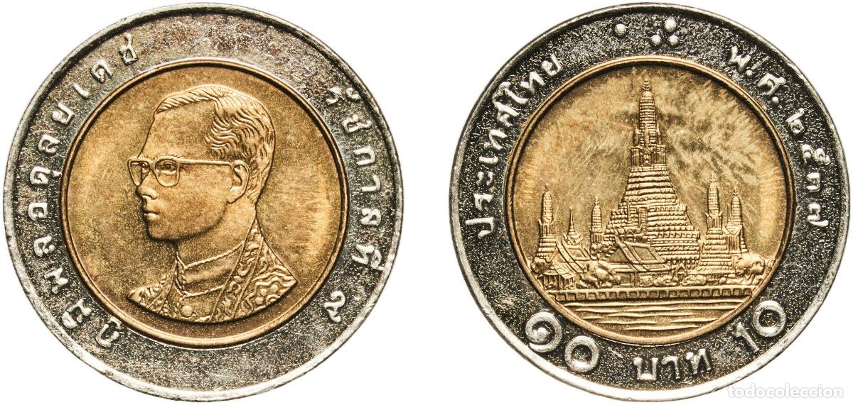 Material numism&aacute;tico: Thailand Kingdom 2537 (1978) 10 Baht - Rama IX Bimetallic: aluminium bronze centre in copper-nickel