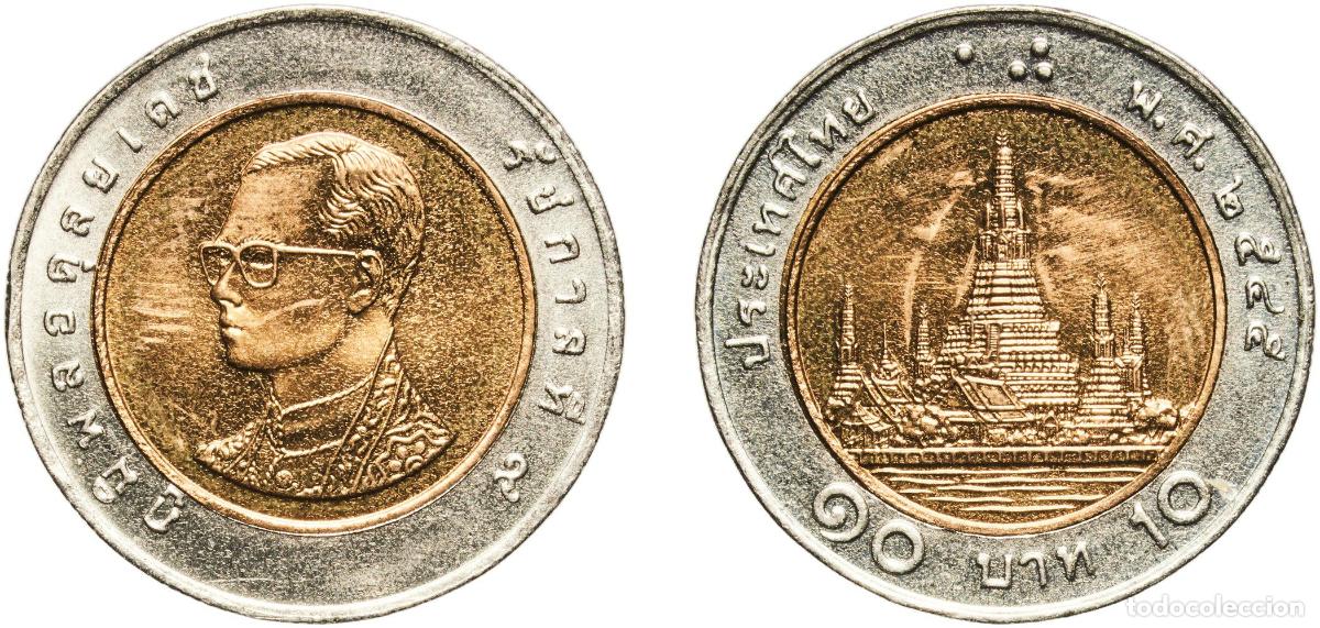 Material numism&aacute;tico: Thailand Kingdom 2545 (2002) 10 Baht - Rama IX Bimetallic: aluminium bronze centre in copper-nickel