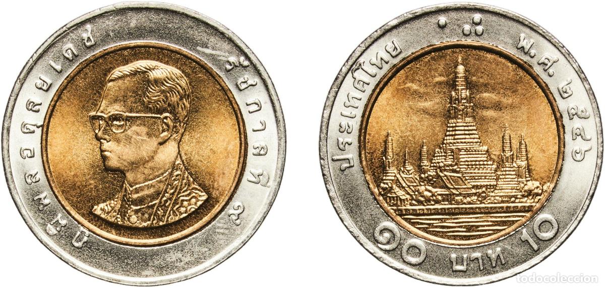 Material numism&aacute;tico: Thailand Kingdom 2546 (2003) 10 Baht - Rama IX Bimetallic: aluminium bronze centre in copper-nickel
