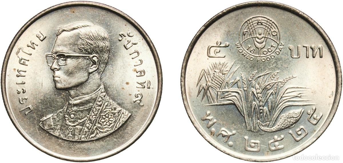 Material numism&aacute;tico: Thailand Kingdom 2525 (1982) 5 Baht - Rama IX (FAO) Copper-nickel clad copper (400000) 12.06g UNC
