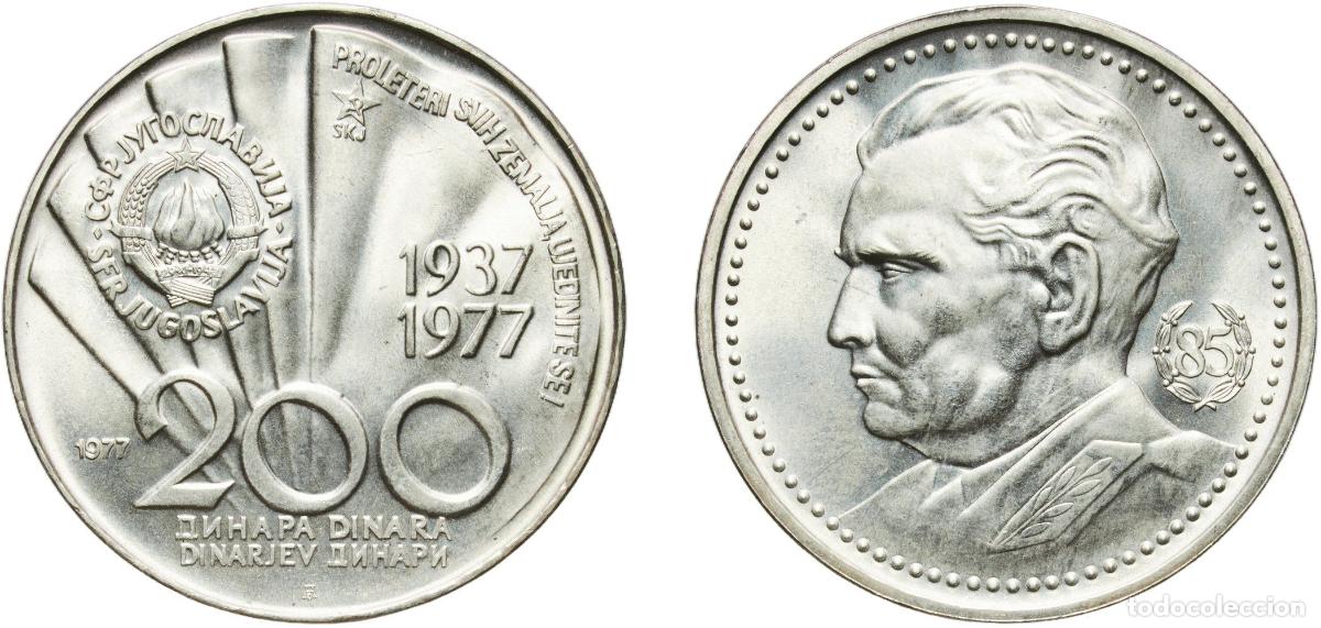 Material numism&aacute;tico: Yugoslavia Socialist Federal Republic 1977 200 Dinara (Tito's 85th Birthday) Silver (.750) (75 % Ag