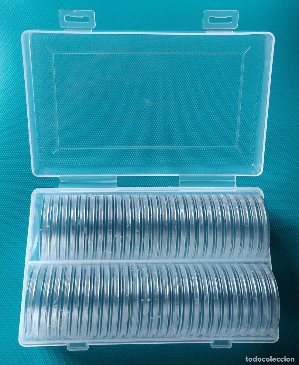 Material numism&aacute;tico: CAJA TRANSPARENTE PARA 50 CAPSULAS DE 17 A 40 MM - 1302GFD