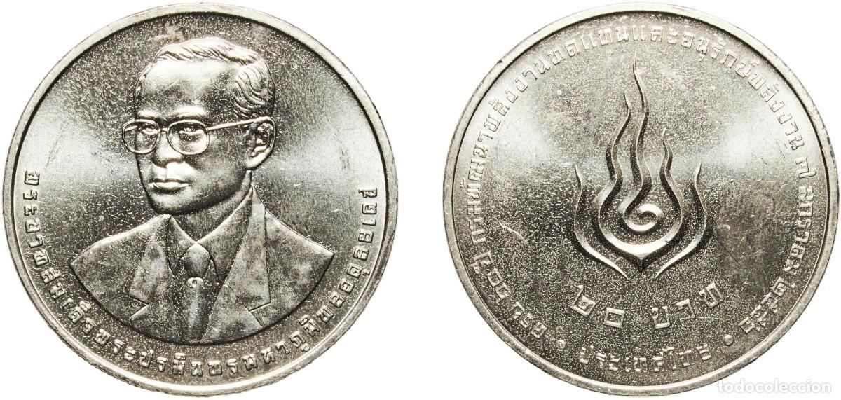 Material numism&aacute;tico: Thailand Kingdom 2556 (2013) 20 Baht - Rama IX (DEDE) Copper-nickel (500000) 15.04g UNC Y 541