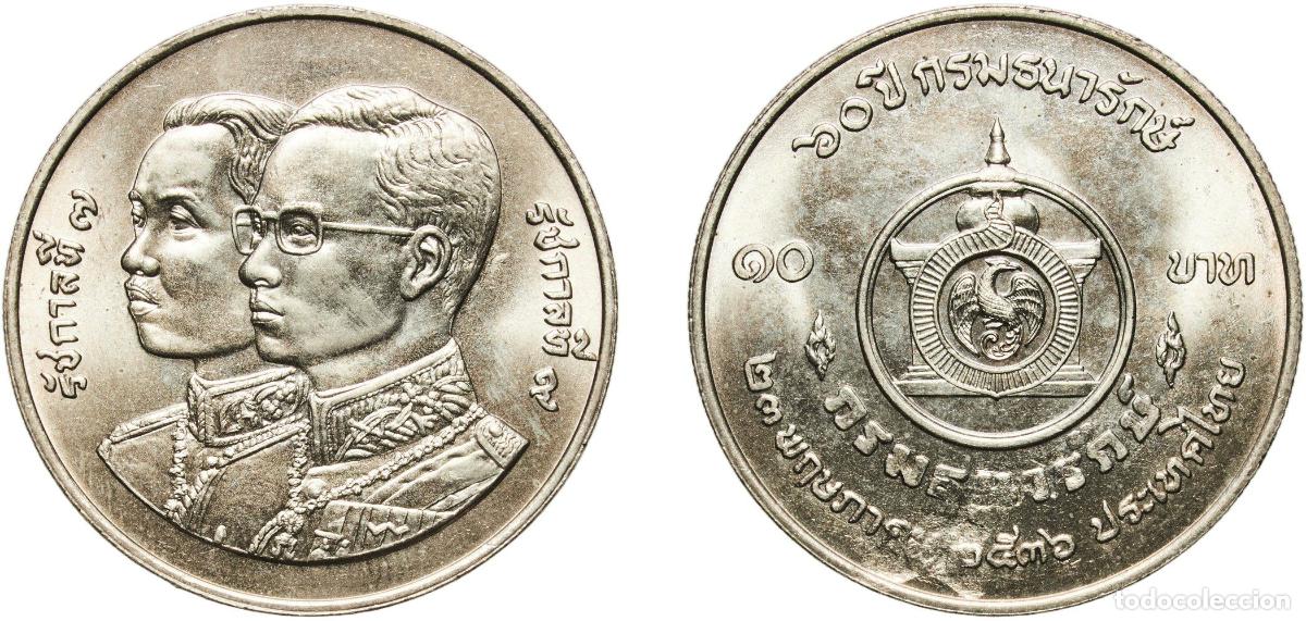 Material numism&aacute;tico: Thailand Kingdom 2536 (1993) 10 Baht - Rama IX (Treasury Department) Copper-nickel (600000) 15g UNC