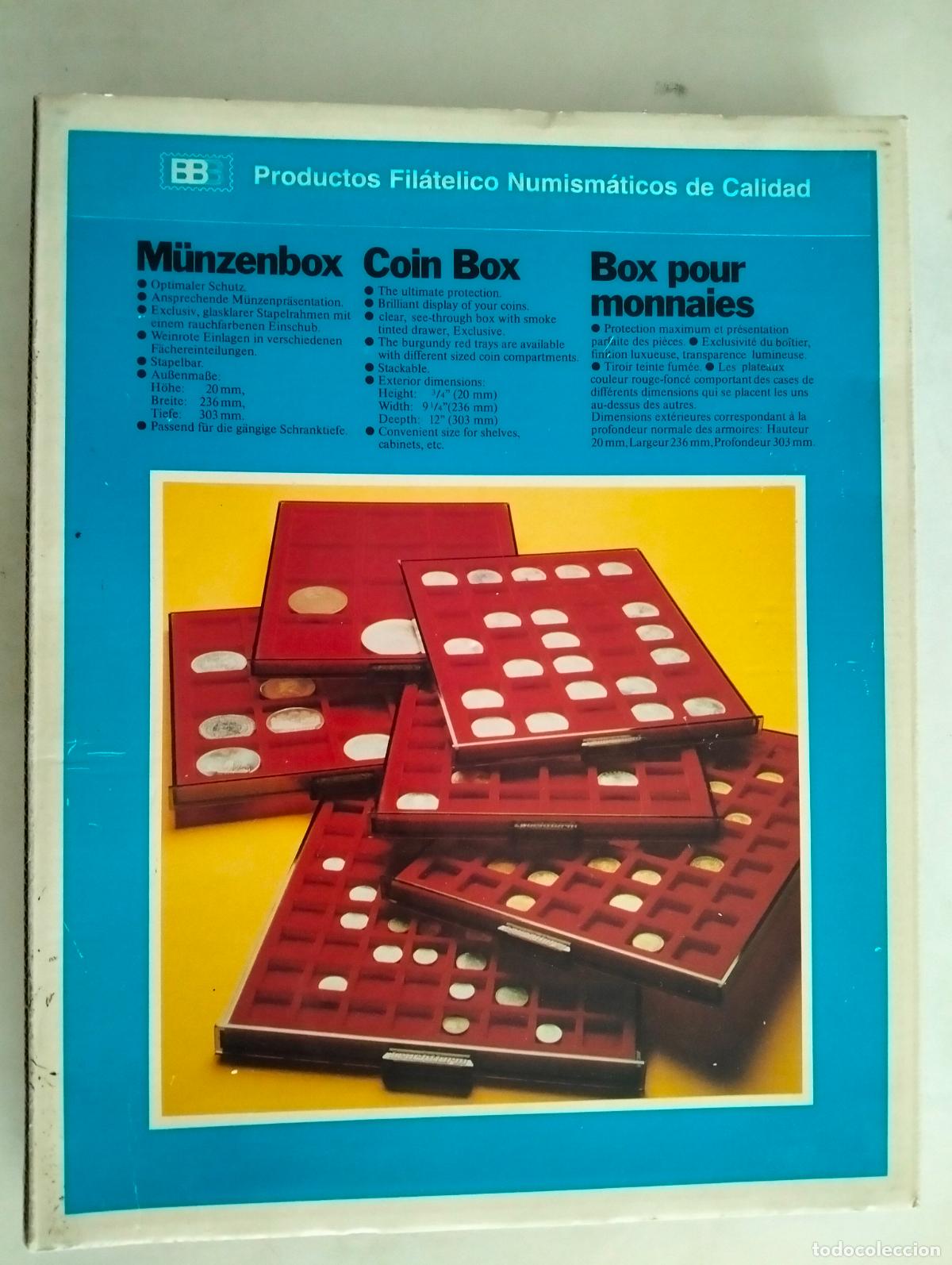 Material numism&aacute;tico: CAJA PARA MONEDAS MUNZENBOX, CAJA ORIGINAL SIN USO - Foto 1