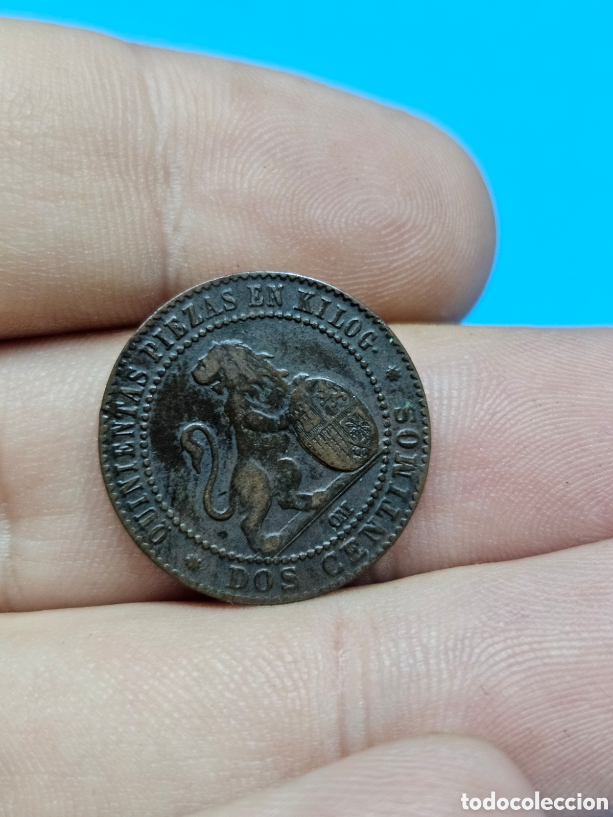 Materiale numismatico: MONEDA QUINIENTAS PIEZAS EN KILOG. 2 CENTIMOS